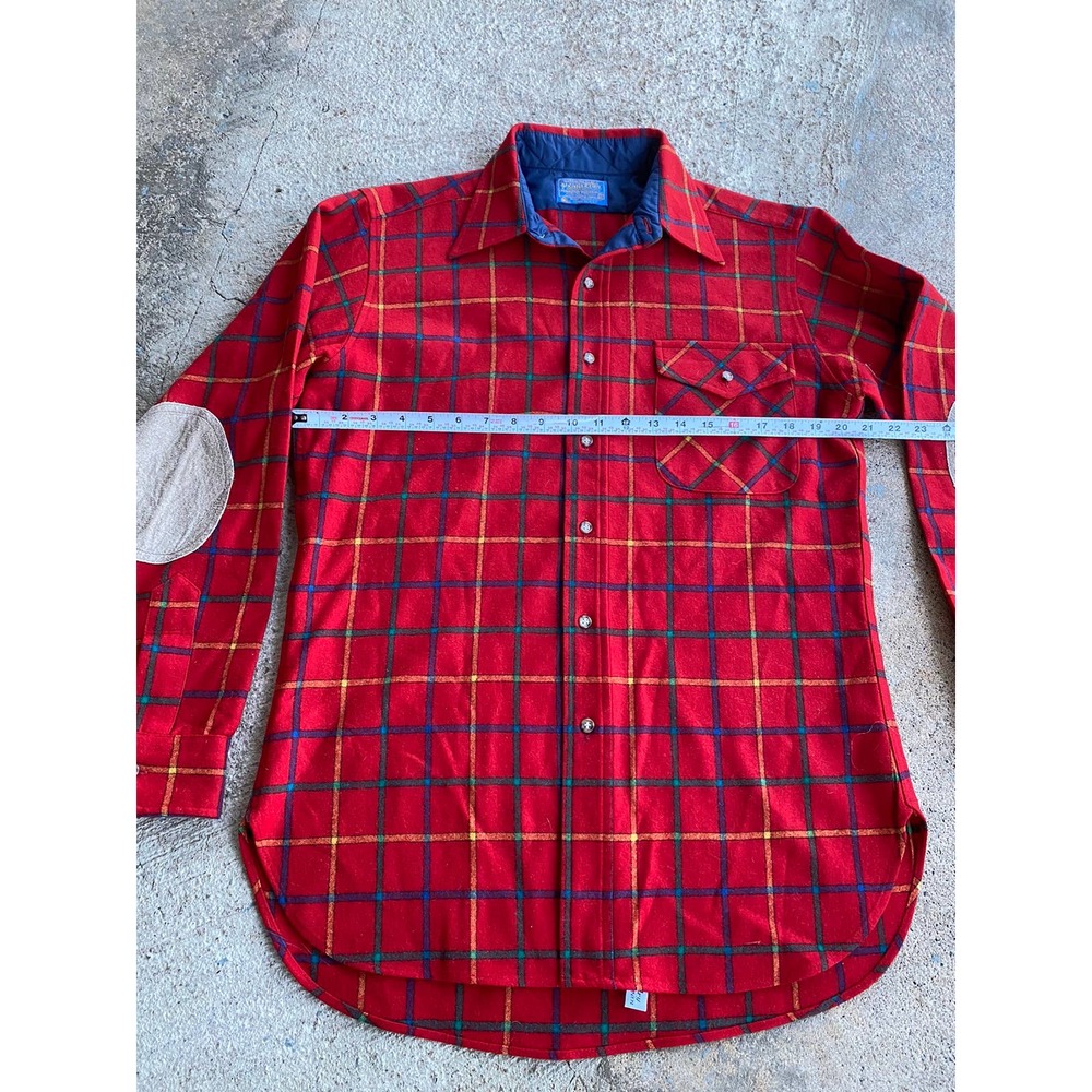 Vintage 80’s Pendleton Wool Elbow Patch Flannel - image 8